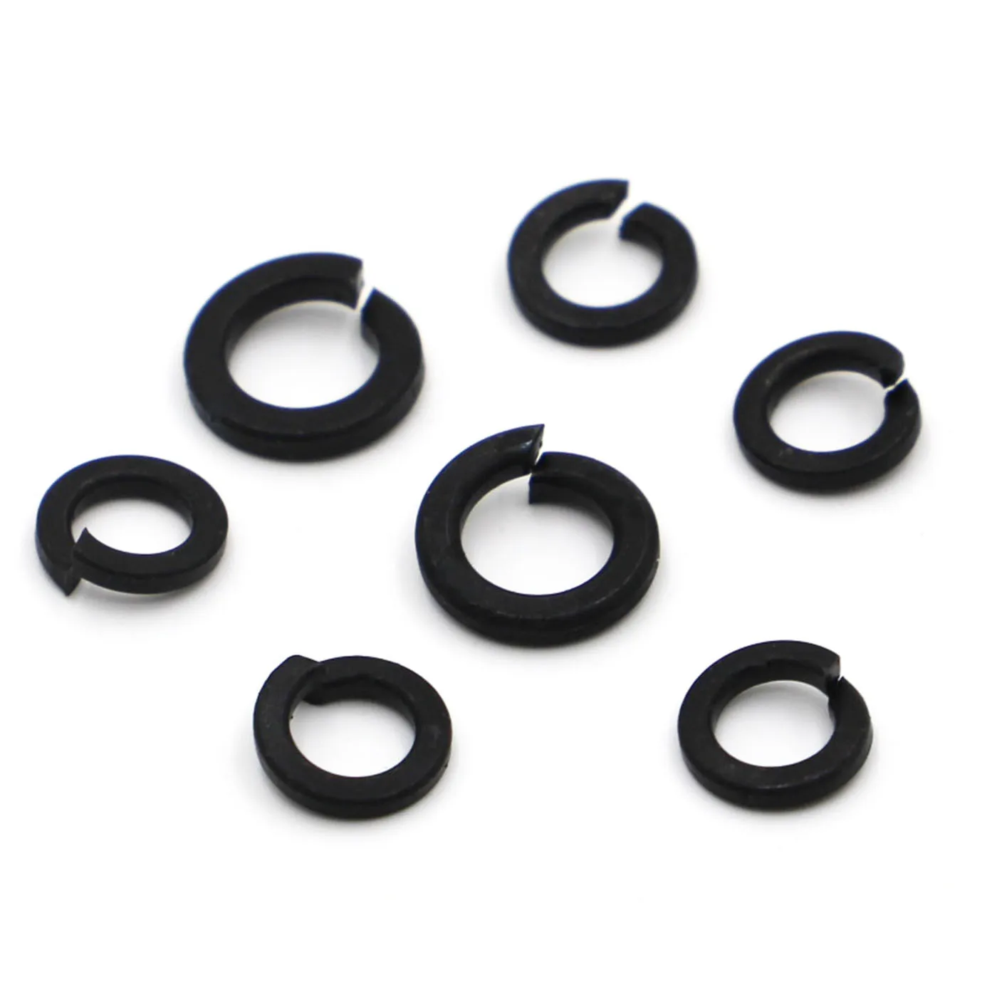 

5-100PCS M2 M2.5 M3 M3.5 M4 M5 M6 M8 M10 M12 M14 M16-M24 DIN127 GB93 Black 8.8 Steel Spring Washer Split Lock Elastic Gasket