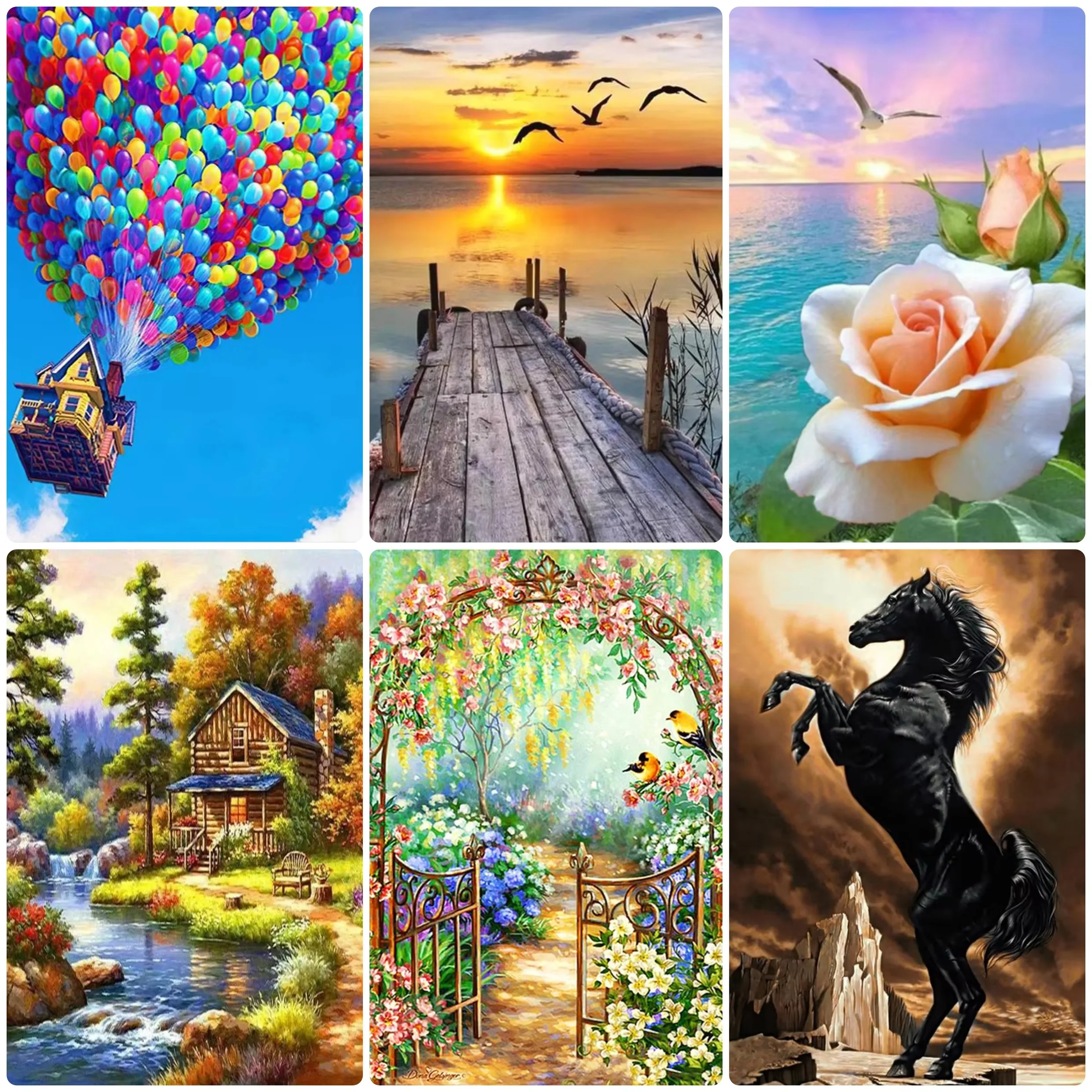

1000 PCS Puzzles for Adults Animal Landscape Flower, Jigsaw Puzzles Educational Games Colorful Puzzles Gifts Home Decor