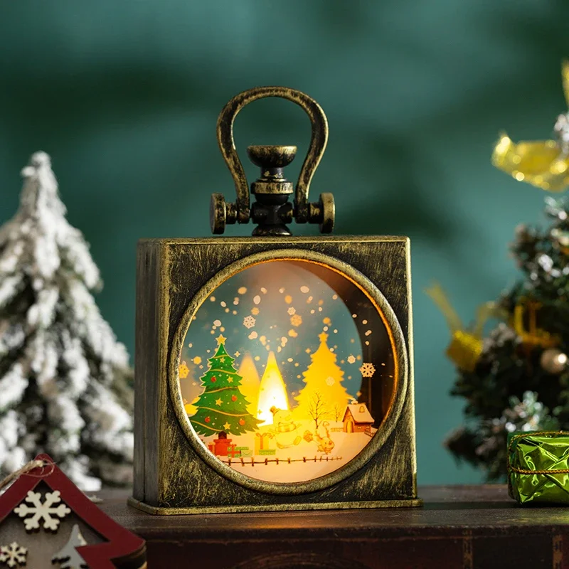 Christmas-themed decorations, children's hand-held gift boxes, night lights, girls' desktop window ornaments