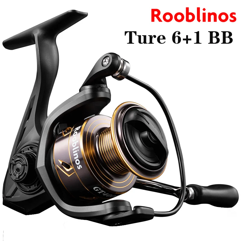 Rooblinos GT spinning reel, 6+1BB,5.2:1 gear ratio, 8-12 max drag, fishing reel