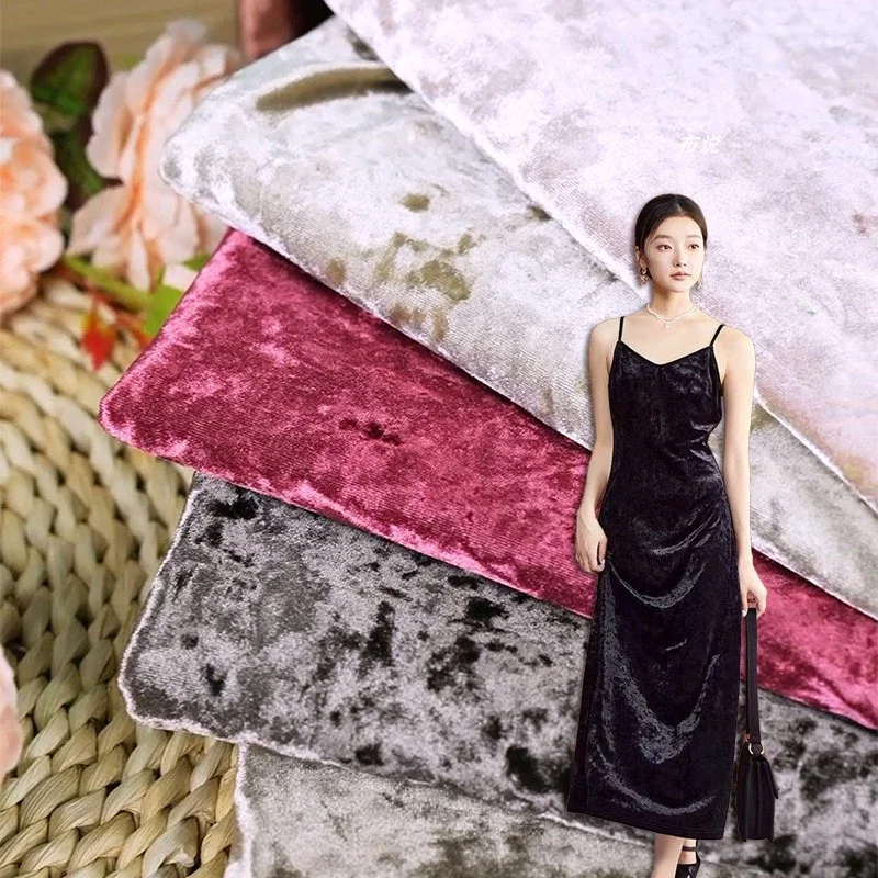 

Корейская бархатная ткань, бархат с алмазным узором, эластичная ткань в китайском стиле для пошива одежды, ткань на метры, материал для рукоделия