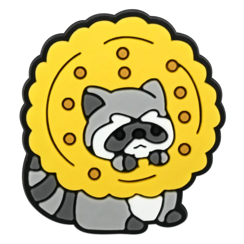 12 قطعة سلسلة حيوانات الراكون الأحذية السحر اكسسوارات الأطفال زينة الأحذية صالح معصمه قباقيب صندل الاطفال هدية عيد الميلاد