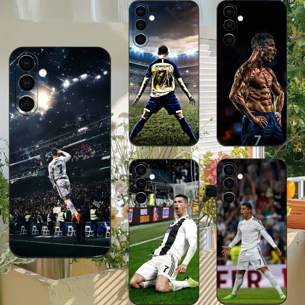 Cristiano Ronaldo Siuuu Celebration Protection Cover TPU Printed Phone Case For Samsung Galaxy A73/A72/A71/A53/A52/A51/A22/A91