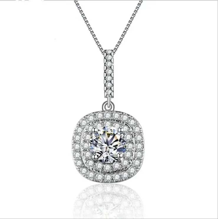 

New Crystal from Austrian Unicorn Pendant Necklace Women and female Fine jewelry For Party Light luxury silk and satin gifts