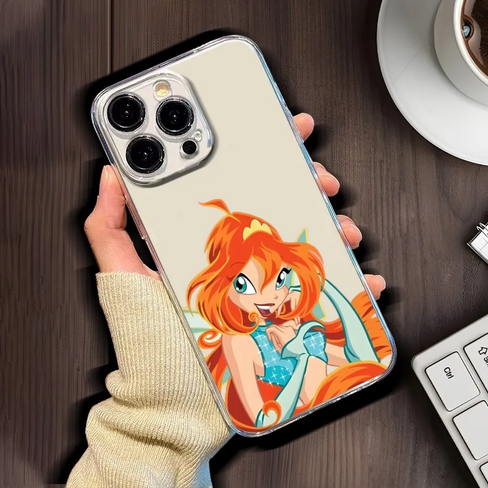 Girl W-Winx Clubs Phone Case For Iphone 15 11 13 14 Pro Max 7 8 Plus X Xr Xs Max Se2020 12mini Cover Case