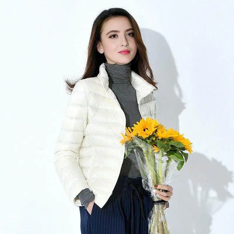 

Faionable Slim Fit ort Thiened down Хлопковый джет Женская теплая верхняя одежда Sli Весна 2026, молодежный тренд, воротник-стойка