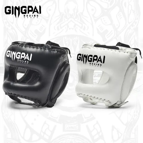 Imagen 1 del producto Casco profesional para adultos, hombres y mujeres, Kick Boxing, Sanda MMA, protección completa para proteger la nariz, haz de combate libre, equipo de cabeza de cara completa