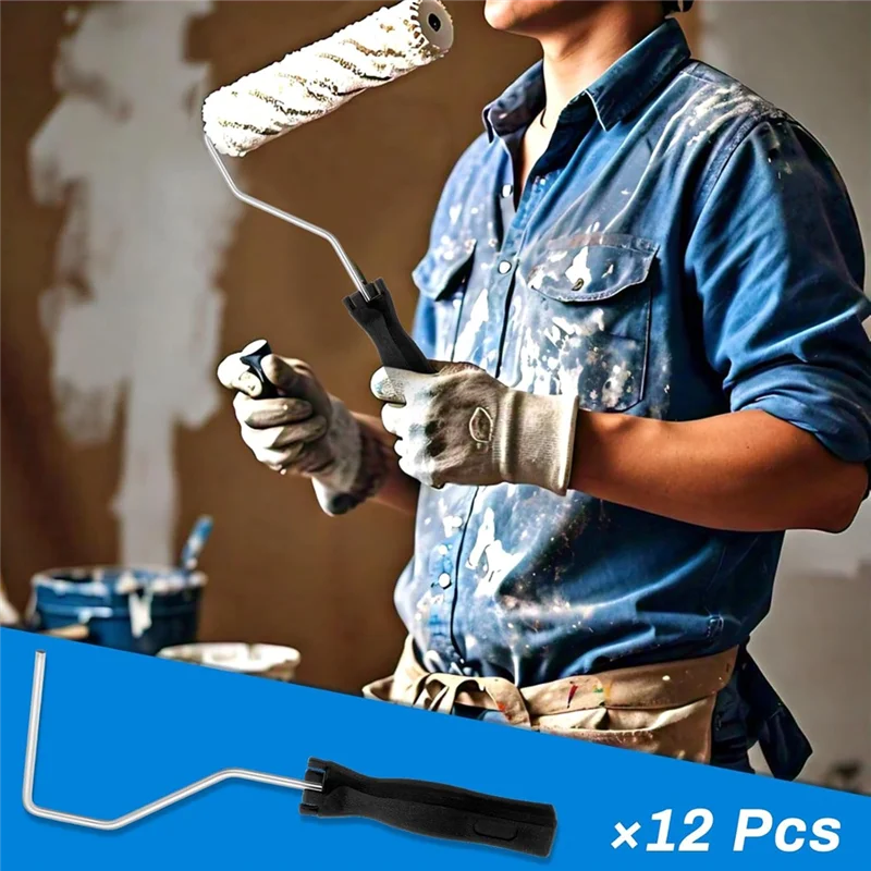 

Versatile Mini Roller,Roller Fiberglass Roller Tool Painting Roller Frame Roller Paint Brush Painting Supplies For Wall House Ho