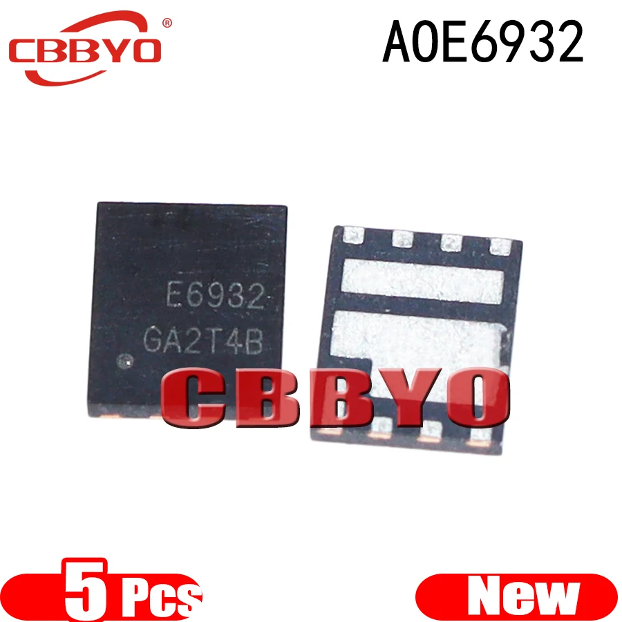 (5piece)100% New E6932 AOE6932 QFN-8 Chipset