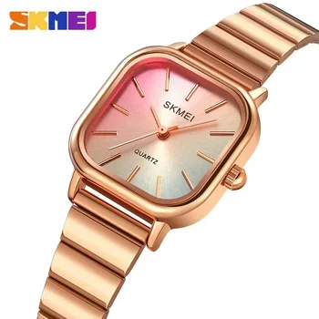 SKMEI 2190 Per Ladies Female Girl Orologi da donna Orologio impermeabile reloj mujer Orologio da polso al quarzo con cinturino in acciaio inossidabile di lusso