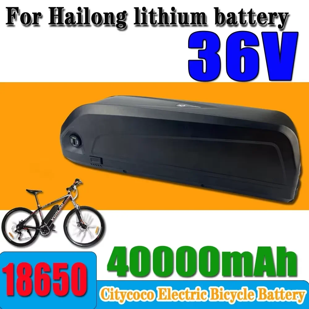 Hailong battery 30A BMS, 18650 battery 36V 40000mAh for 350W 500W 750W 1000W motor BBS02 BBS03 BBSHD+charger free of shipping