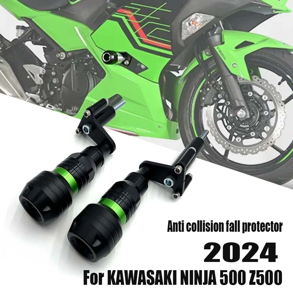 

2024 Motorcycle Falling Protection slider Engine Guard cover frame Protective slider Compatible with FOR Kawasaki Ninja500 Z500