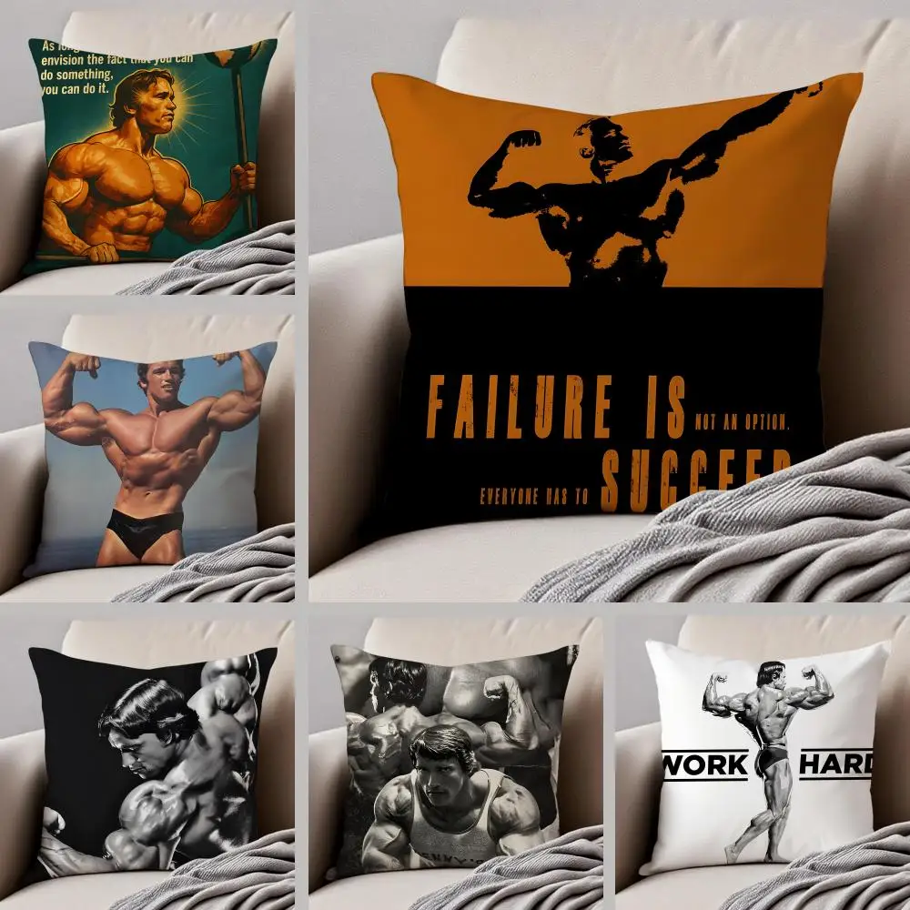 inspirational A-Arnold Schwarzenegger Cushion Cover Throw Pi