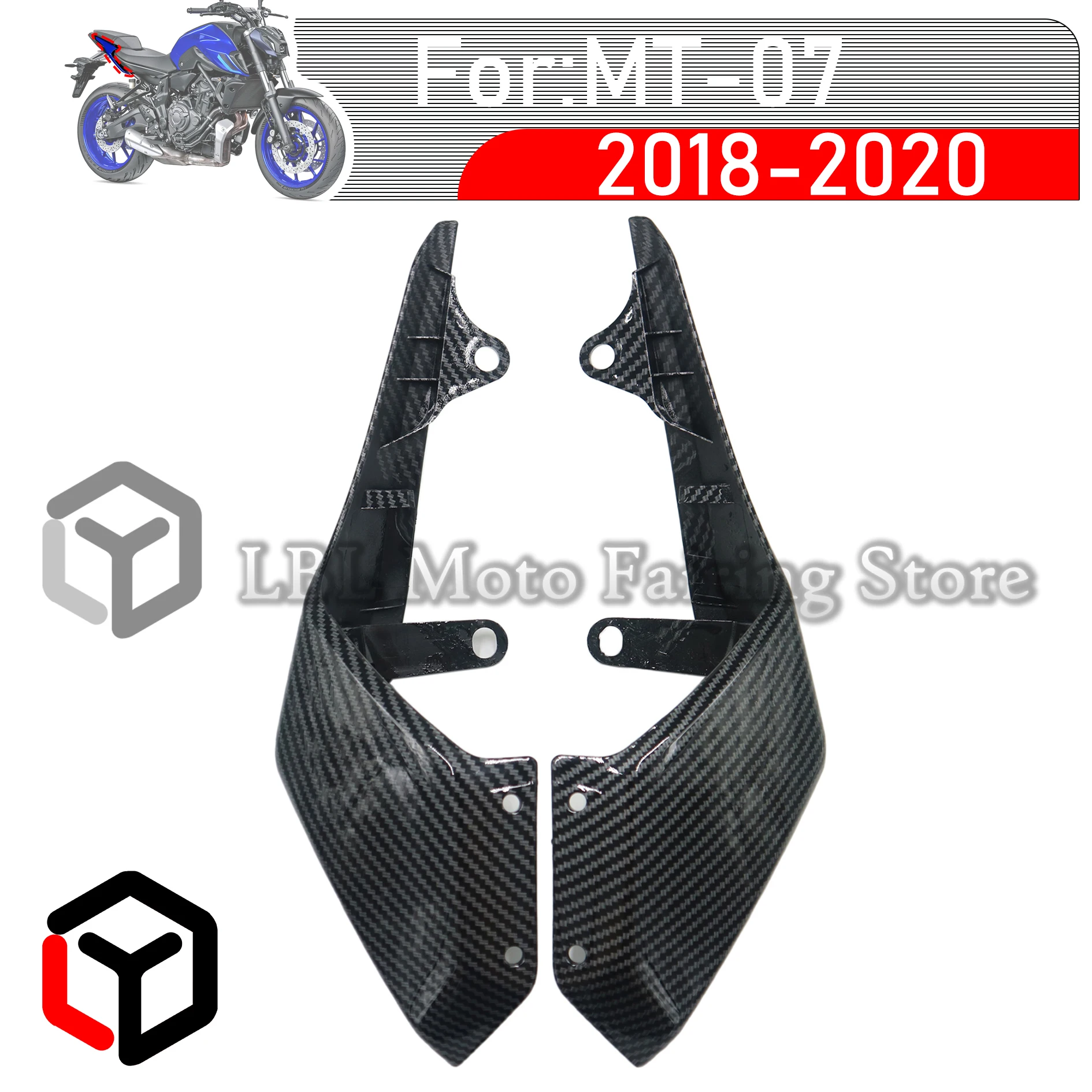 

For YAMAHA MT07 MT-07 2018 2019 2020 FZ-07 FZ07 2018 2019 2020 Rear Side Cover Rear Tailgate Side Panel Fairing