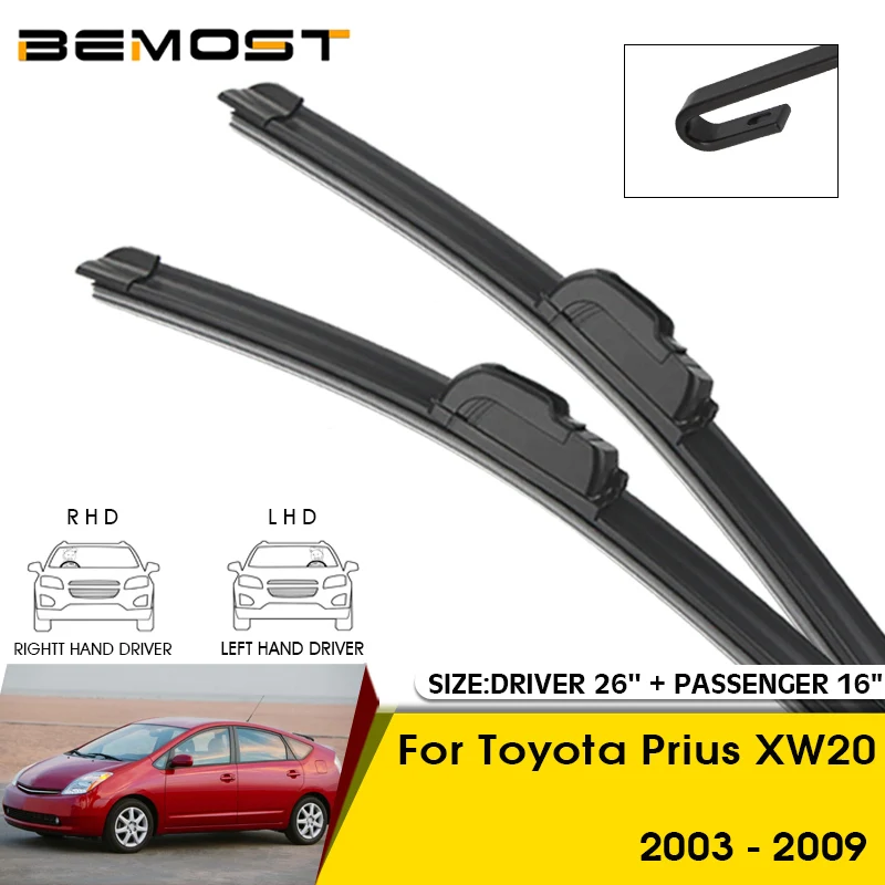 Car Wiper Blades For Toyota Prius XW20 2003-2009 Windshield Windscreen Front Window Blades 26