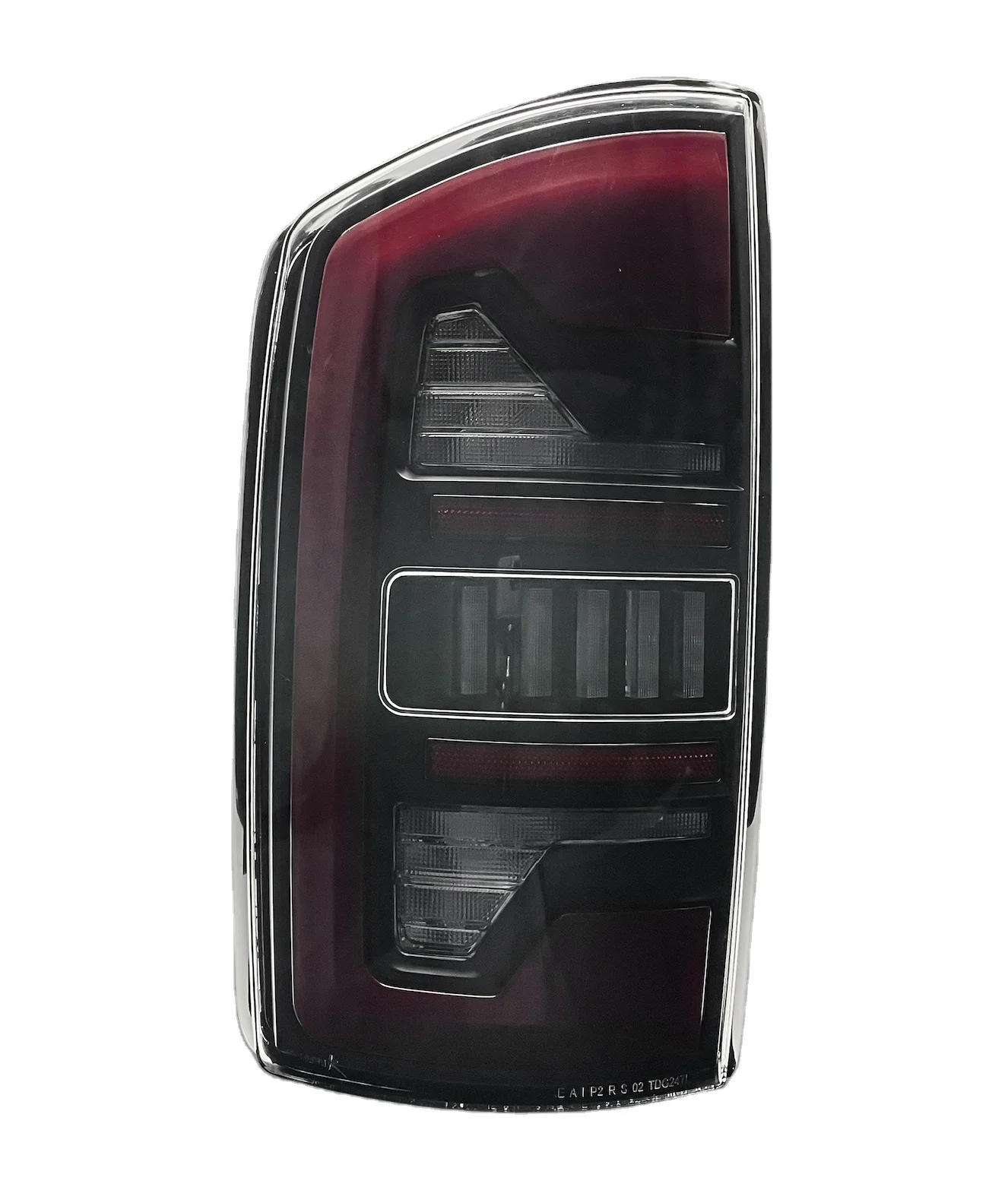 High Quality Taillight  for 2007-2008 Dodge RAM 1500 2500 3500 Full LED Tail Light (Black Housing / Clear Lens / Red Light Bar )