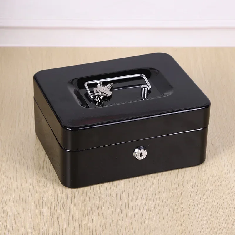 Medium-sized Fireproof Cash Box - Lockable Storage Tray for Documents, Certificates and Money, Ideal Safe Box for Travelers