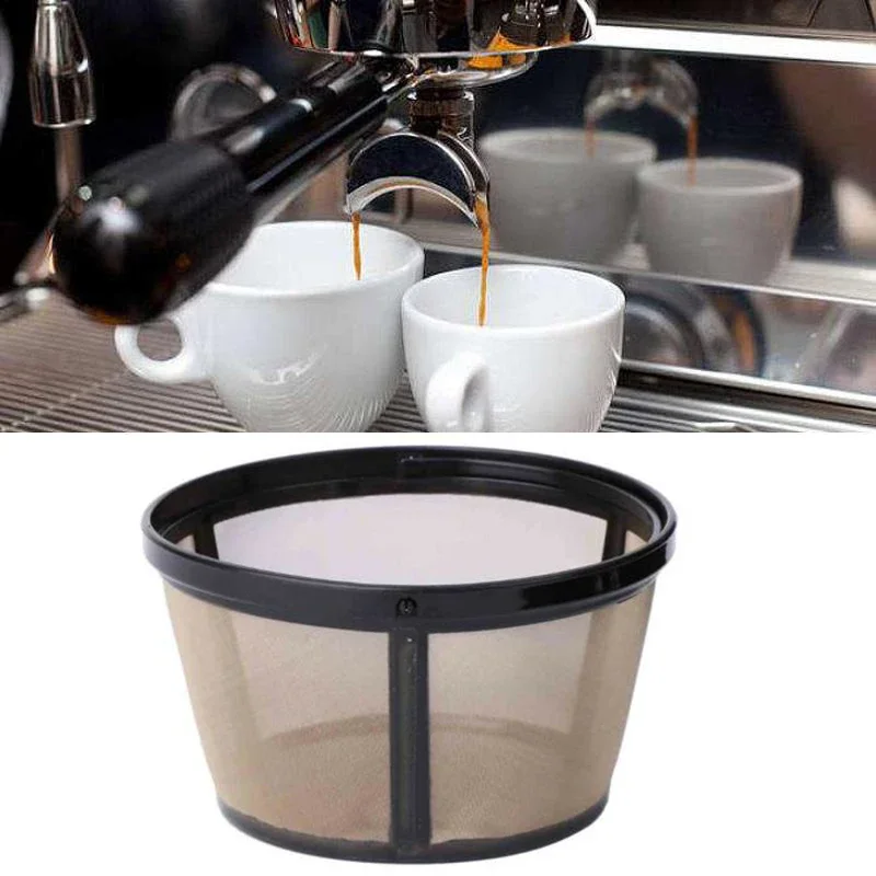 76.2mm Lower bottom Dia Coffee Filter Basket Style Part Refillable Replacement Reusable Stainless Steel Accessory