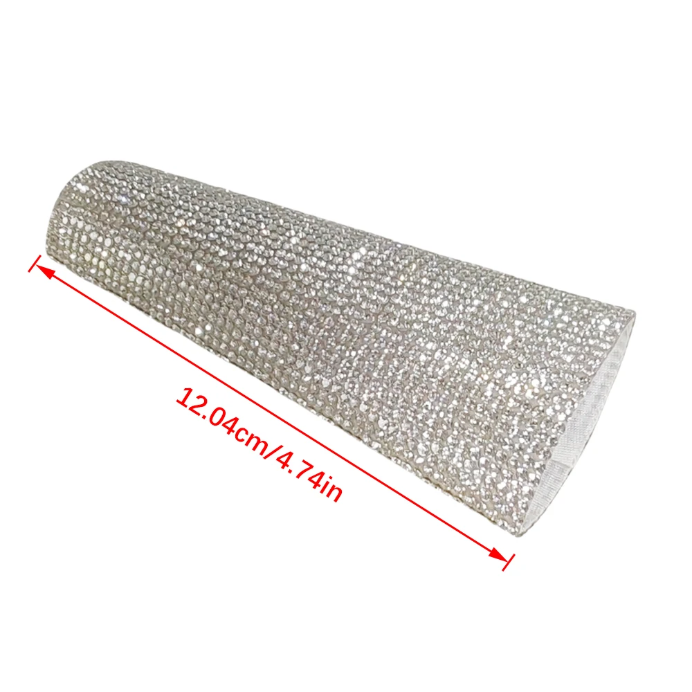Rhinestones Microphone Cover,Bling Microphone Sleeve Decorative Crystal Mic Handle Cover for Shure SM58 Beta 58A Wireless Mic