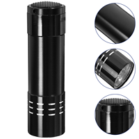 1Pc Black Small Flashlight Hiding Box Hidden Money Container Coins Storage Safes Secret Compartment Containers Hide Key Gadgets