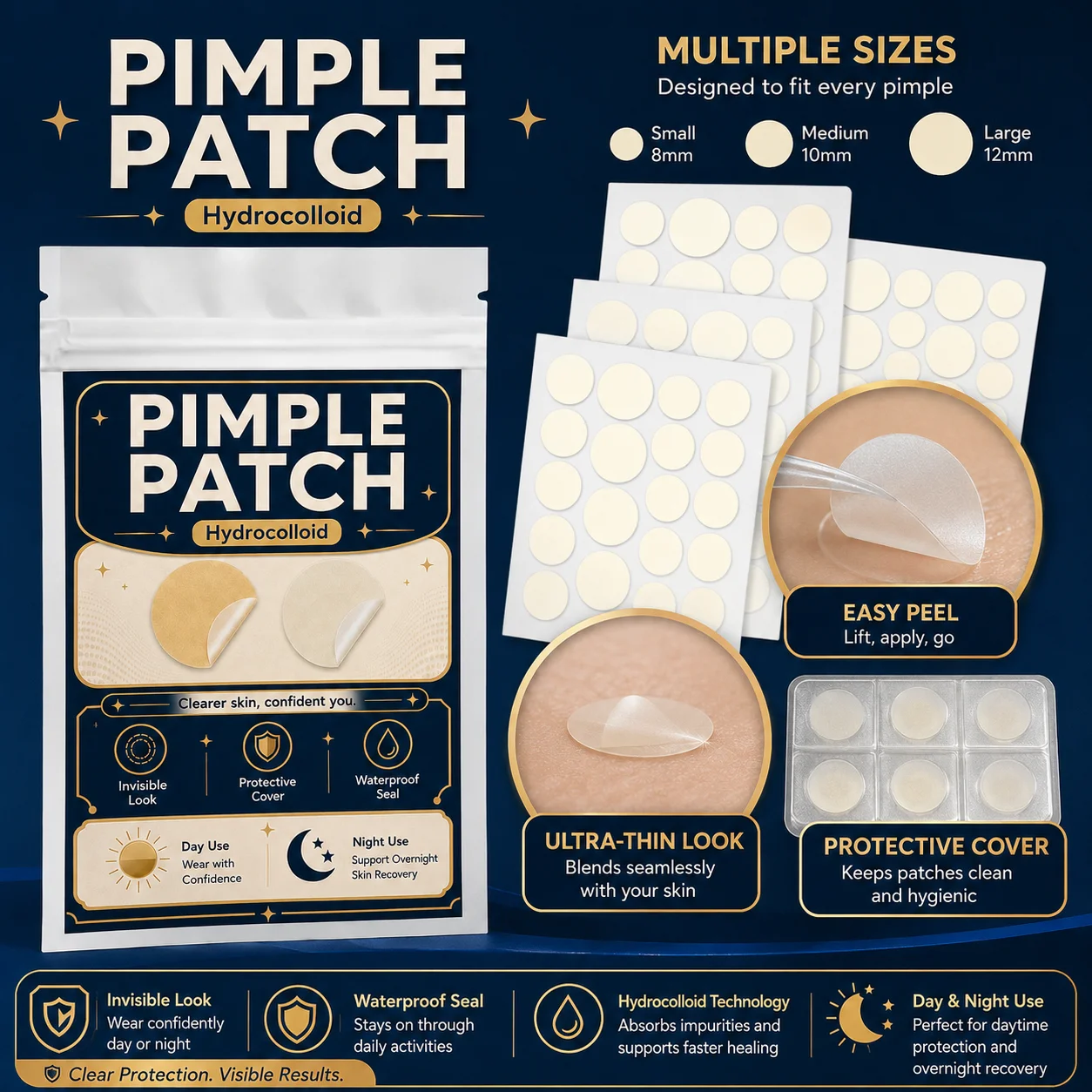 Pimple Patches for Face Hydroc - đánh giá và giá Skincare Acne
