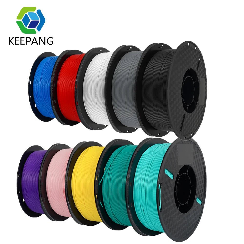 KEEPANG PLA/HS-PLA/PETG/Silk PLA 3D Printer Filament 1.75mm Mix Color 5Rolls High Speed PLA Printinng Material for Bambu Lab