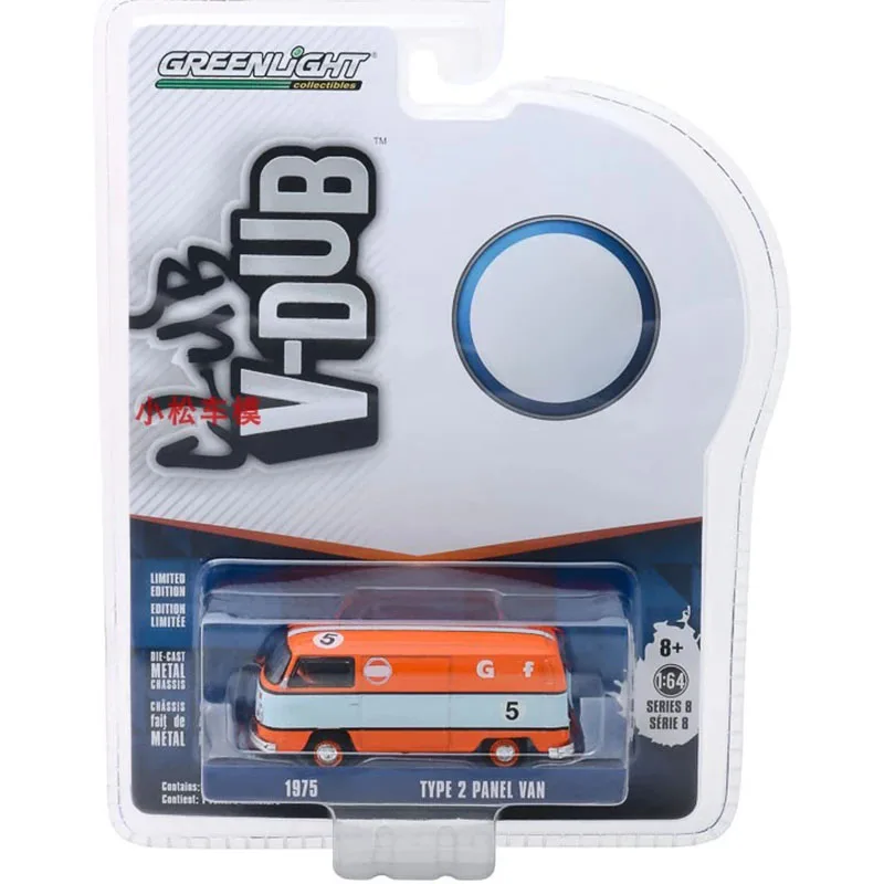 

Greenlight 1:64 1975 # Модель автомобиля 5 Oil T2 Panel Van из сплава, статическая, для коллекции, декоративная, праздничные подарки, игрушки