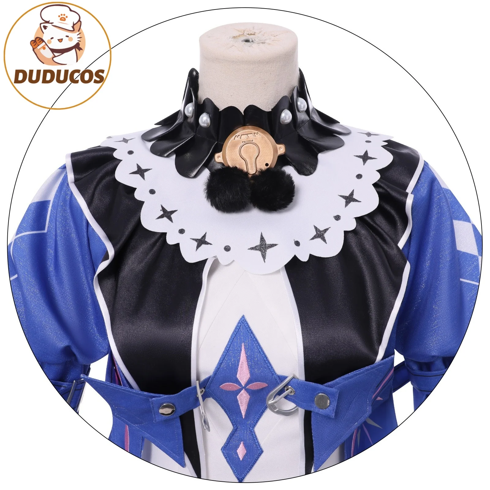 Wuthering Waves Roccia تأثيري حلي شعر مستعار فستان أغطية الرأس فرقة من الحمقى Rinascita حفلة الهالوين للنساء الفتيات الدعائم #6