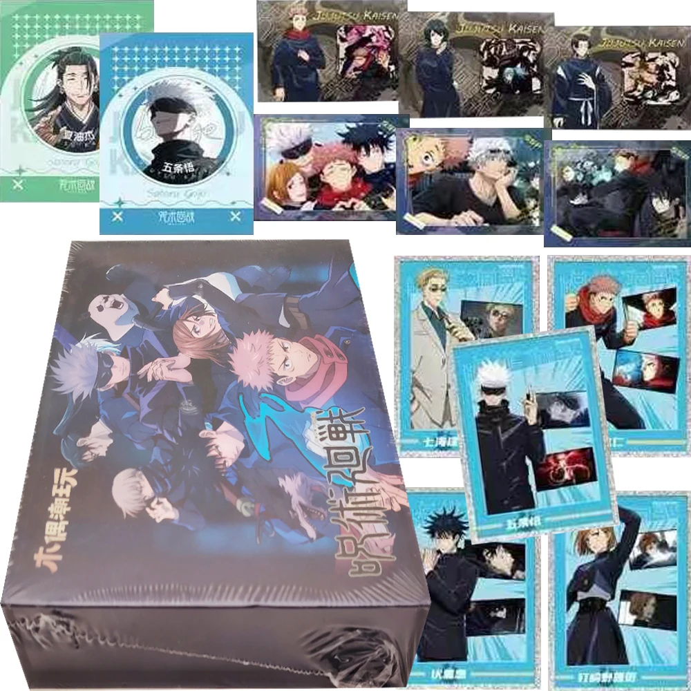 

Jujutsu Kaisen Collection Cards Itadori Yuji Gojo Satoru Classic Handsome Character Anime Portrait Metal Cards Gifts for Fans