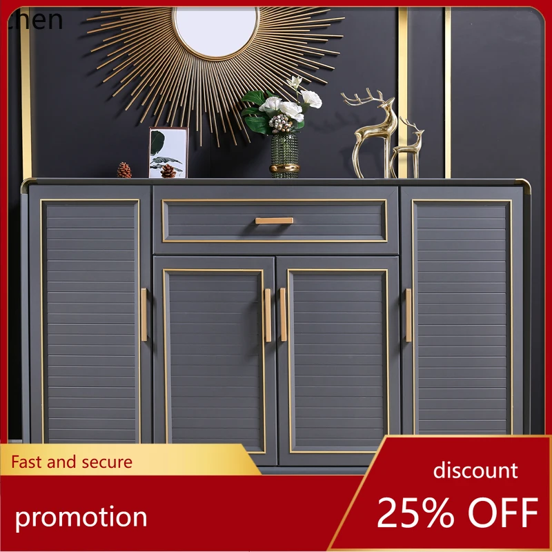 ZML all-aluminum alloy shoe cabinet door large-capacity locker simple modern outdoor balcony waterproof and sunscreen