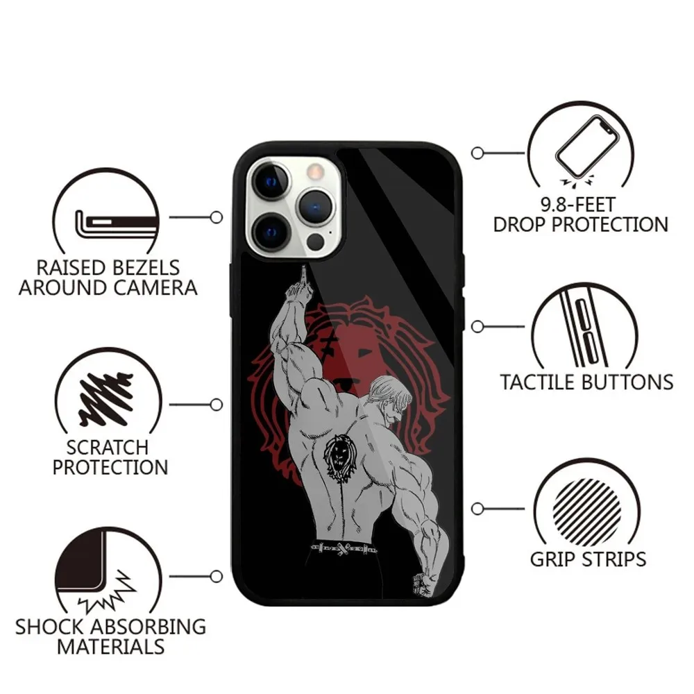 Escanor Seven Deadly Sins  Phone Case For iPhone 15,14,13,12,11,Plus,Pro,Max Mini Magsafe Magnetic Wireless Charging