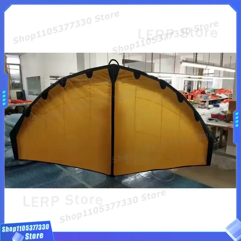 6sqm Inflatable Kite for Kitesurfing Water Sports Orange Yellow Blue Factory Direct Sale High Quality Wind Power Surf Gear
