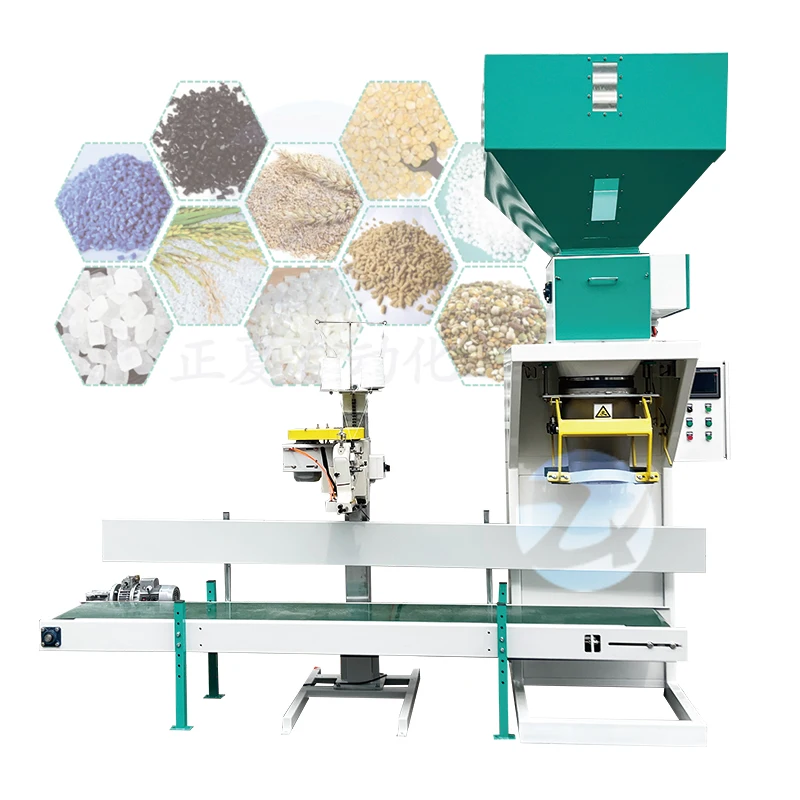 Multifunction 5kg 15kg 50kg Corn Wheat Fodder Grain Pellet Weighing Packing Machine