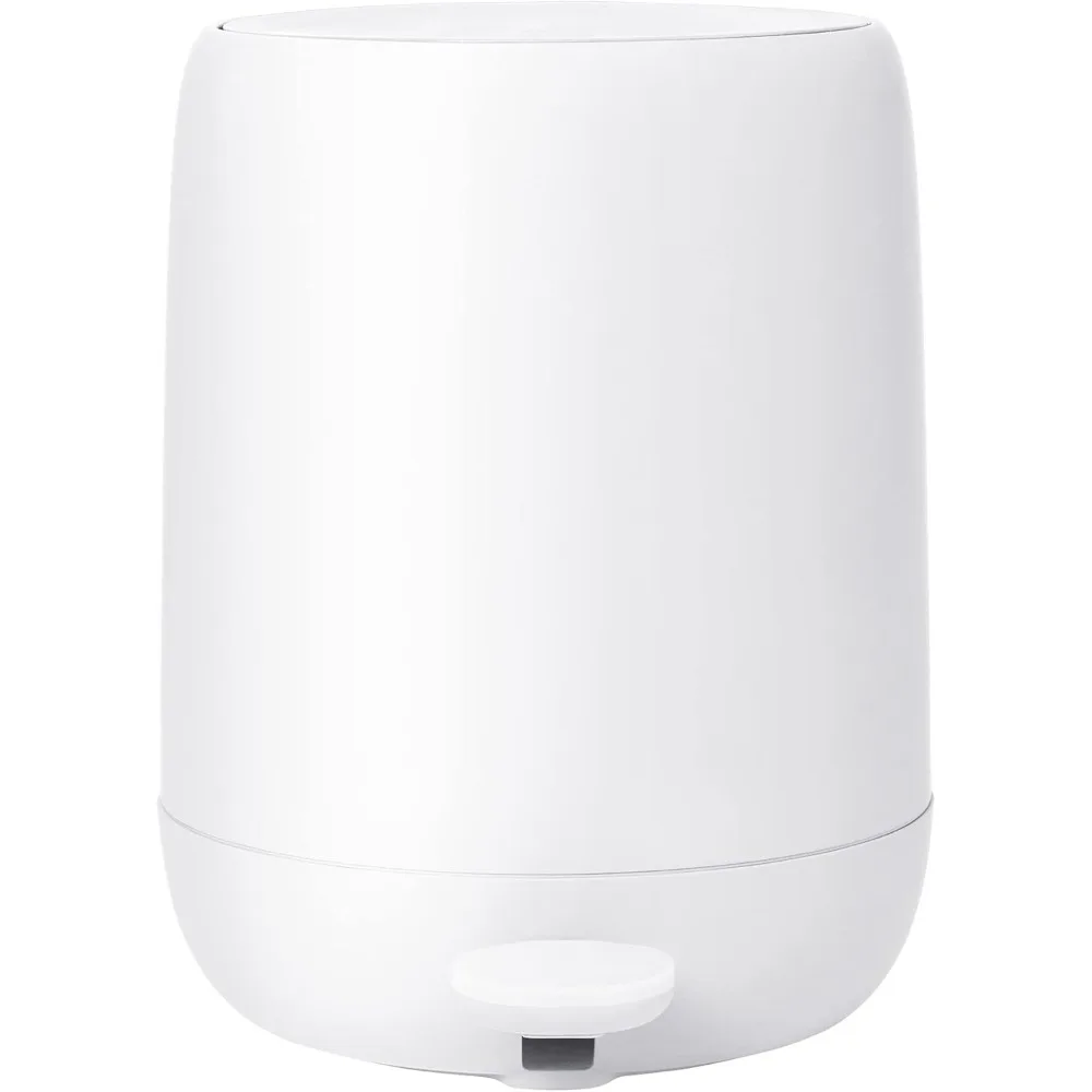

Sono Cosmetic Bin 3L, White Pedal Bin, Plastic & Silicone, Removable Inner Bucket, 20D x 25H cm