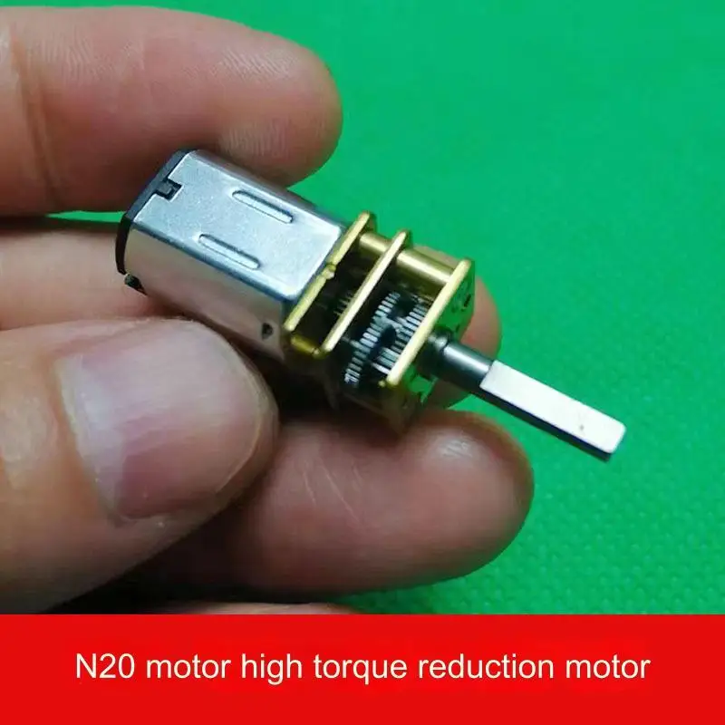 1pc N20 DC Gear Motor with Metal Bracket & Screws, 3-6V High Torque Slow Speed Motor for DIY Robot & Toys