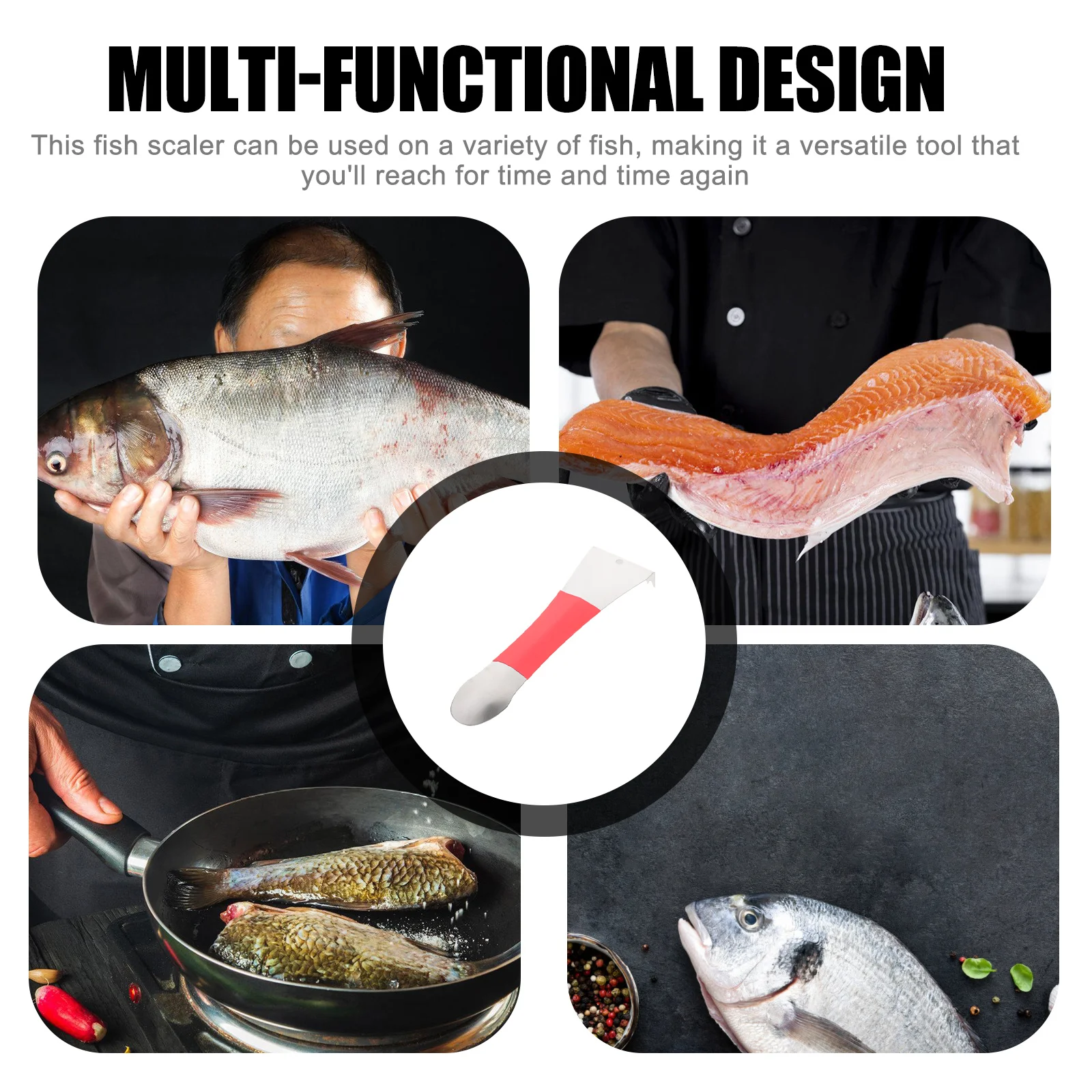 

Metal Stainless Steel Fish Scaler Tool Manual Fish Scale Remover Kitchen Cleaning Kitchen Scale Remover Scaler Tool