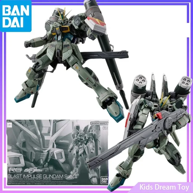 

Bandai in Stock Original PB Limited RG 1/144 GUNDAM Anime BLAST IMPULSE GUNDAM SpecⅡ Action Figures Toys Collectible Model Kids