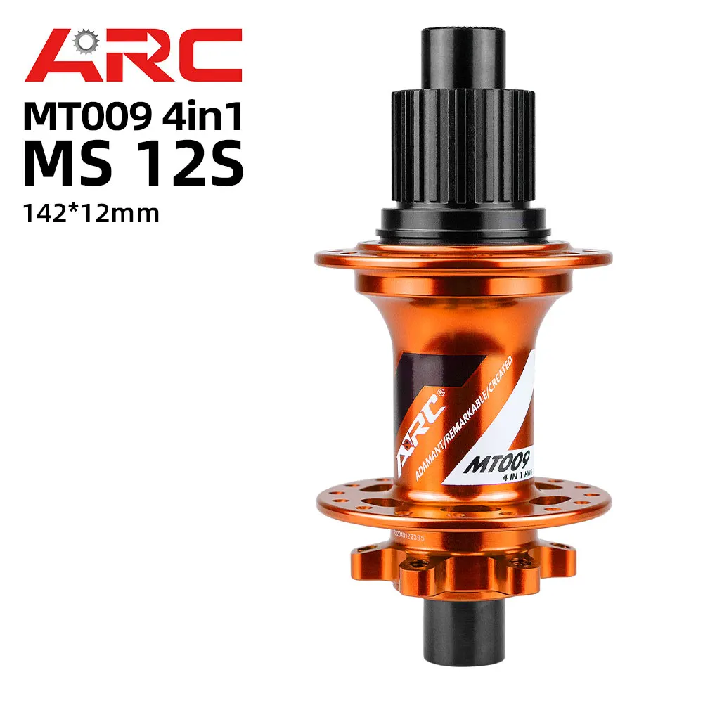 

ARC MT009 Ступица 4в1 142x12 мм HG MS XD THRU micro spline MTB задняя ступица дисковый тормоз велосипедная ступица Желтый красный синий оранжевый фиолетовый черный