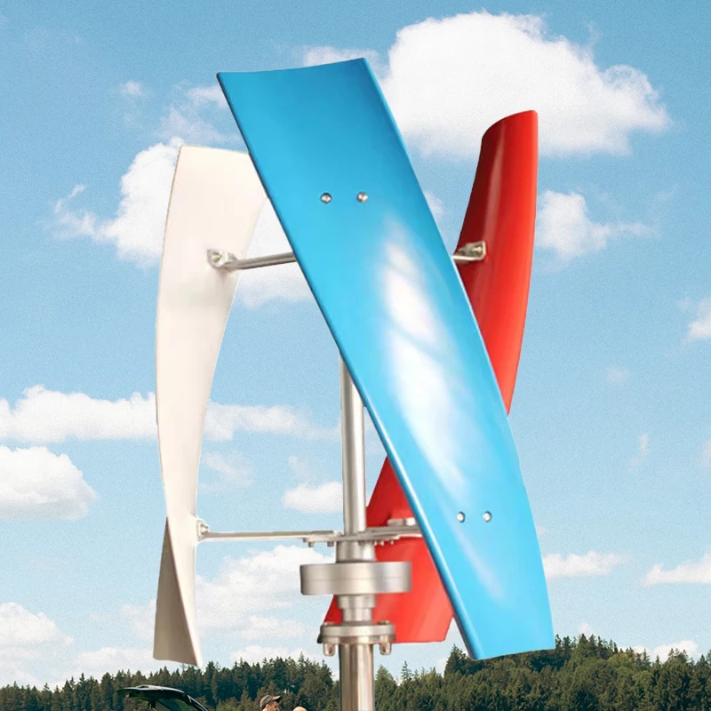 Good Selling Small Vertical Wind Turbine Generator Blades Alternative Tulip Controller - view 4
