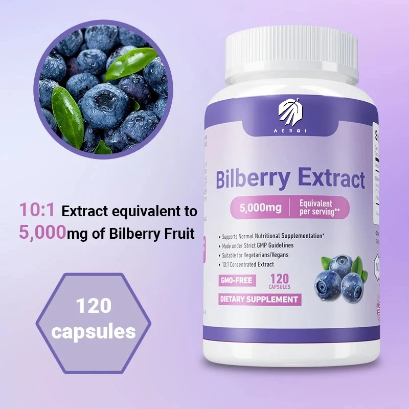 

Bilberry Extract for Eye Care Vision Support Formula to Relieve Eye Fatigue And Dryness Natural Eye Health Supplement