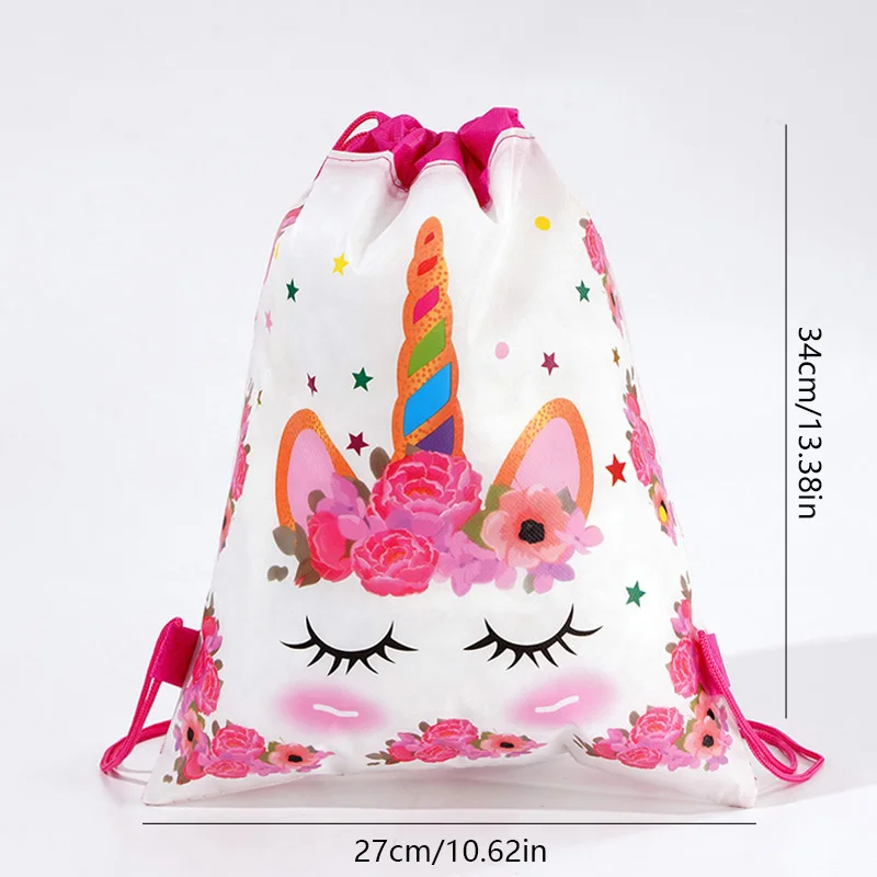 Cute Cartoon Drawstring Bag For Shoes Toys Organizer Waterproof Children\'s Ultralight Backpack Small Swiming Clothes Packing Bag