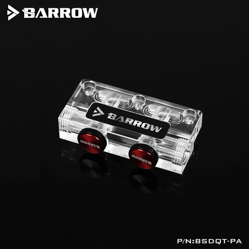 

Barrow BSDQT-PA Multifunctional Acrylic Change Direction L-type GPU Block Bridge, For Barrow's GPU Water Block Refit