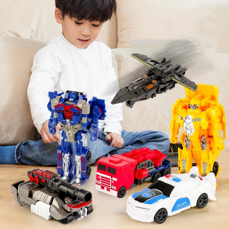 Transformation Toys Robot 2 IN 1 One Step Deformation Car Action Figure Deformed Tank Aircraft Dinosaur Model Toy For Boys Gifts