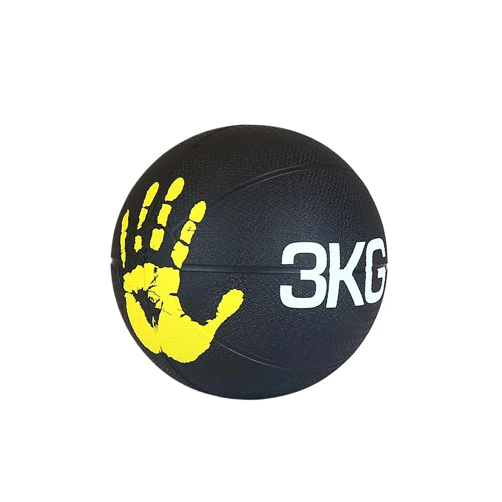 Gymnastic Fitness Power Training Workout Exercise Weighted Double Grip Rubber Slam Medicine Ball with Dual Grip Handle