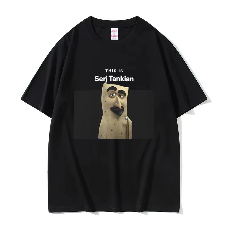 This Is Serj Tankian Funny Meme T-shirt System of A Down T Shirts Men 90s Vintage Rock Band Alternative Metal Music Print Tees