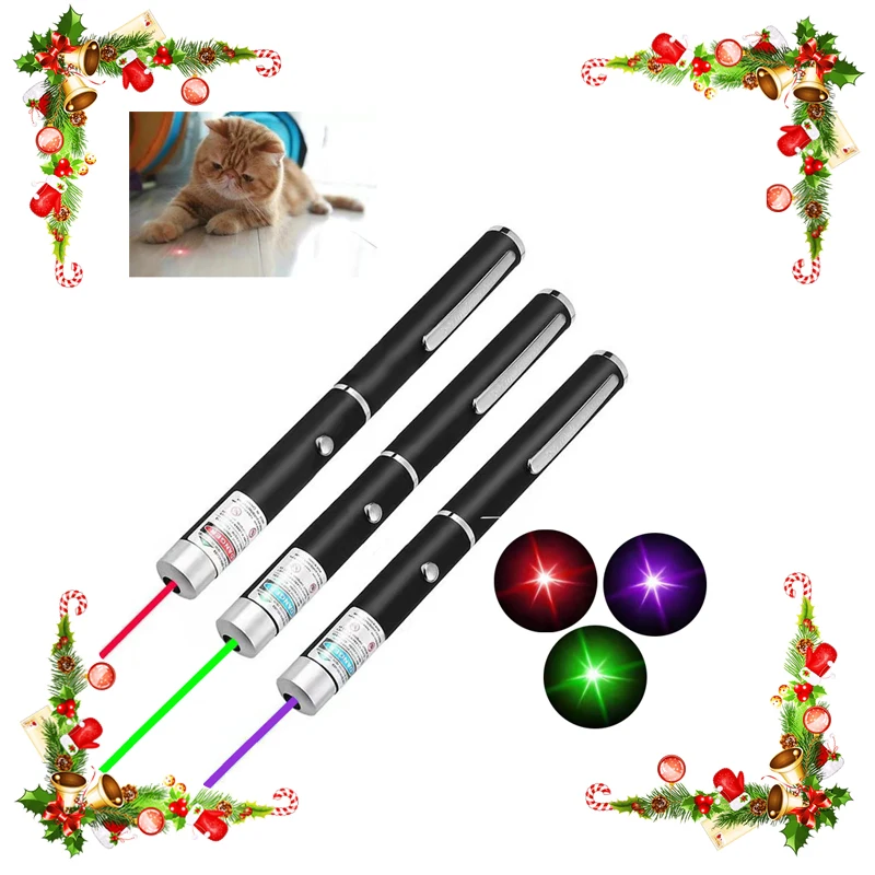 2-in-1 Mini Laser Pointer for Pets, Cats, No Battery Portable LED Pet Training Flashlight Scratching Toys Indicator Tools