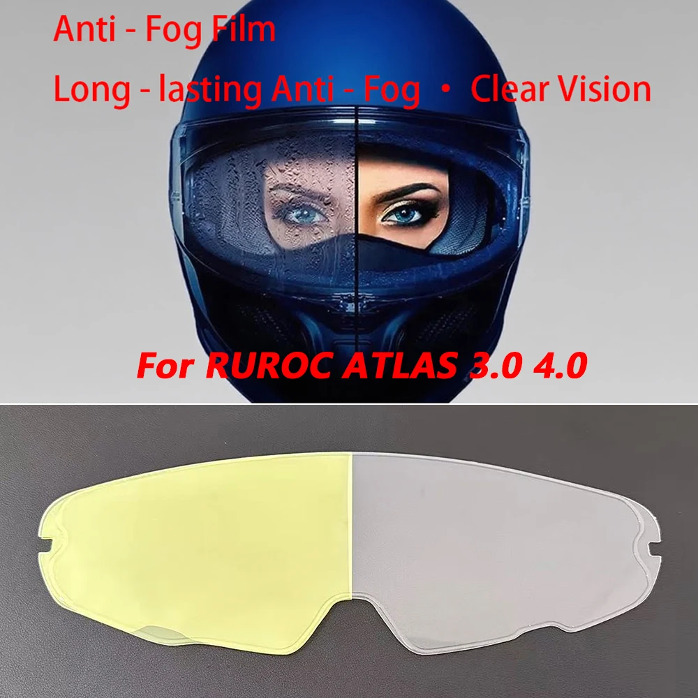 

Козырек для мотоциклетного шлема, противотуманная пленка для Ruroc Atlas 3.0 4,0, противотуманная пленка для шлема, аксессуары для линз