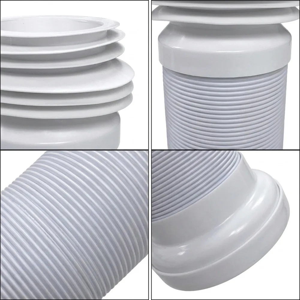 Flexible Drain Pipe for Toilet to Floor Drain Linkage Supporting Standard 110mm and 160mm Floor Drain Outlet Sizes