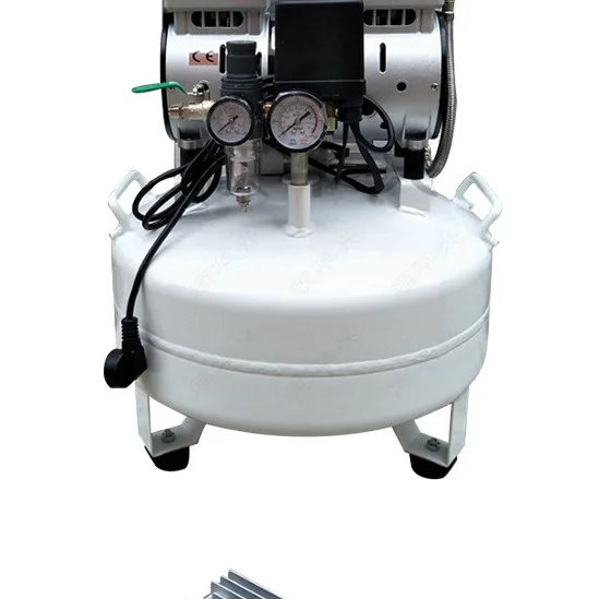 

Silent Air Compressor Portable Compressed Air Generator Clinic Oil-Free Air Compressor
