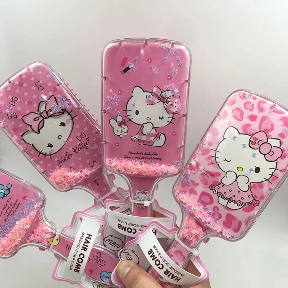 Sanrio Hello Kitty Children\'s Comb Cute Cartoon Air Cushion Comb Charm Highly Attractive Hairdressing Airbag Comb Holiday Gifts